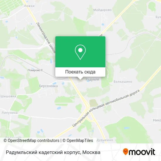 Карта Радумльский кадетский корпус