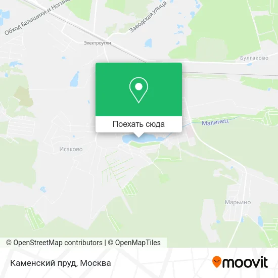 Карта Каменский пруд