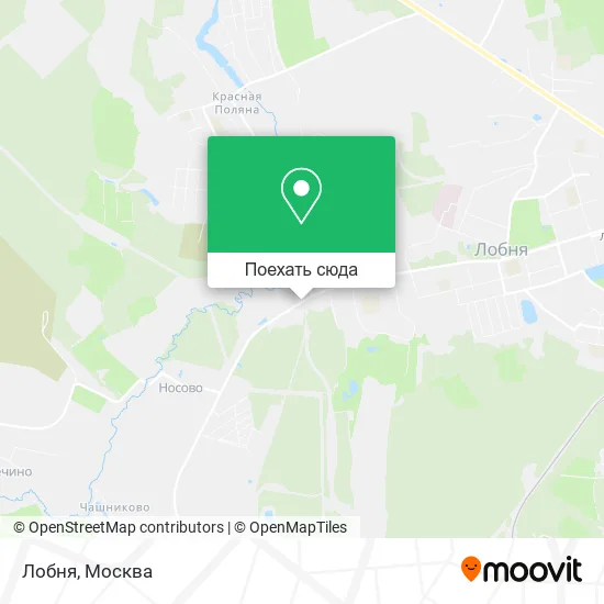 Карта Лобня