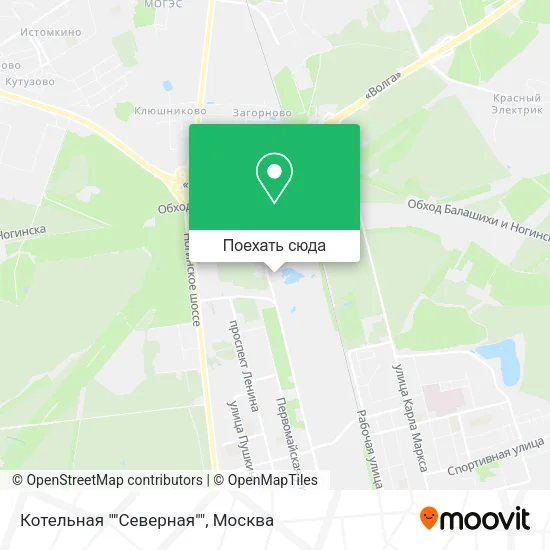 Карта Котельная ""Северная""