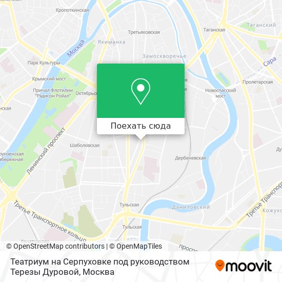 Карта Театриум на Серпуховке под руководством Терезы Дуровой