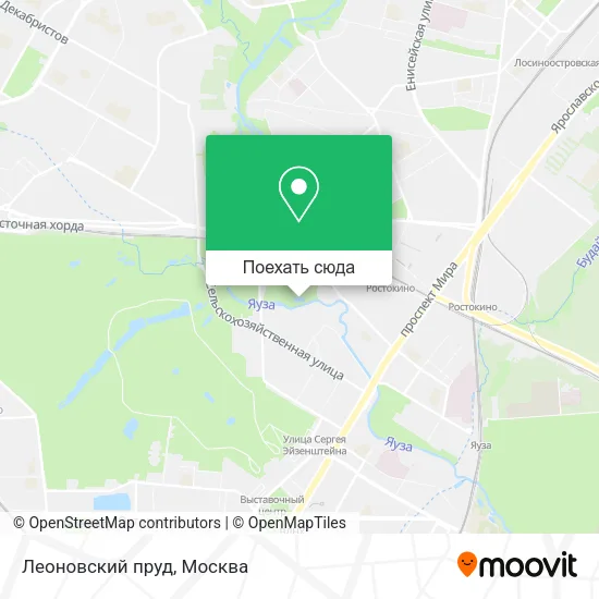 Карта Леоновский пруд