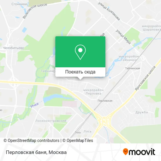 Карта Перловская баня