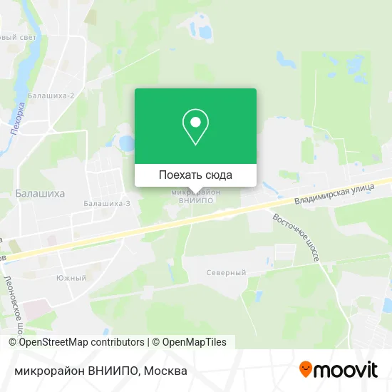 Карта микрорайон ВНИИПО