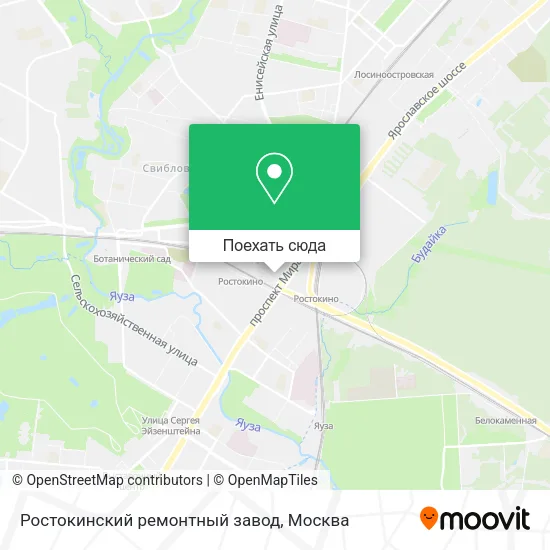 Карта Ростокинский ремонтный завод