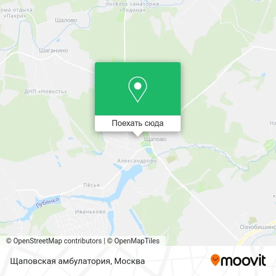 Карта Щаповская амбулатория