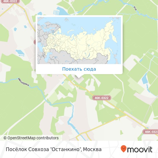 Карта Посёлок Совхоза "Останкино"