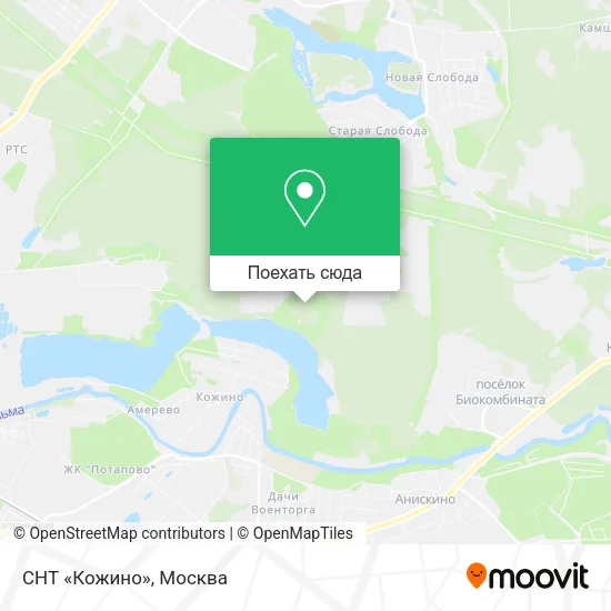 Карта СНТ «Кожино»