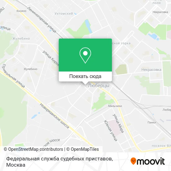 Карта Федеральная служба судебных приставов