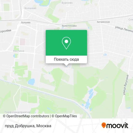 Карта пруд Добрушка