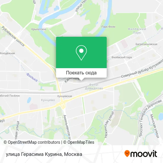 Карта улица Герасима Курина