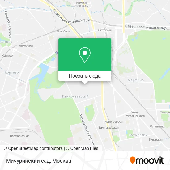 Карта Мичуринский сад