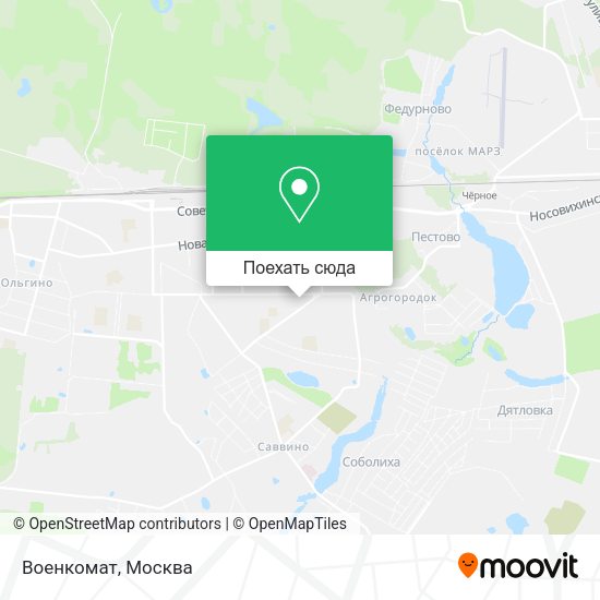 Карта Военкомат