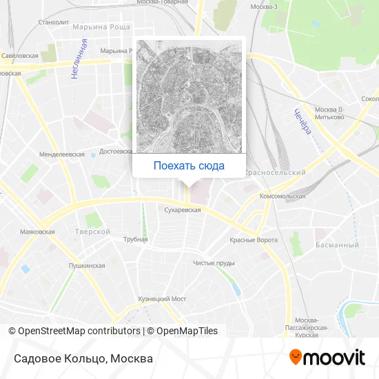 Карта Садовое Кольцо