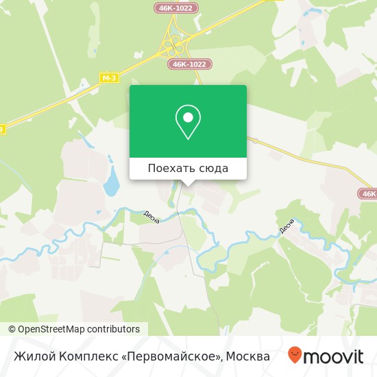 Карта Жилой Комплекс «Первомайское»