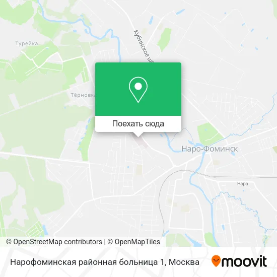Карта Нарофоминская районная больница 1