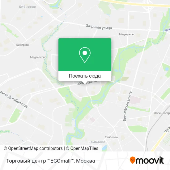 Карта Торговый центр ""EGOmall""