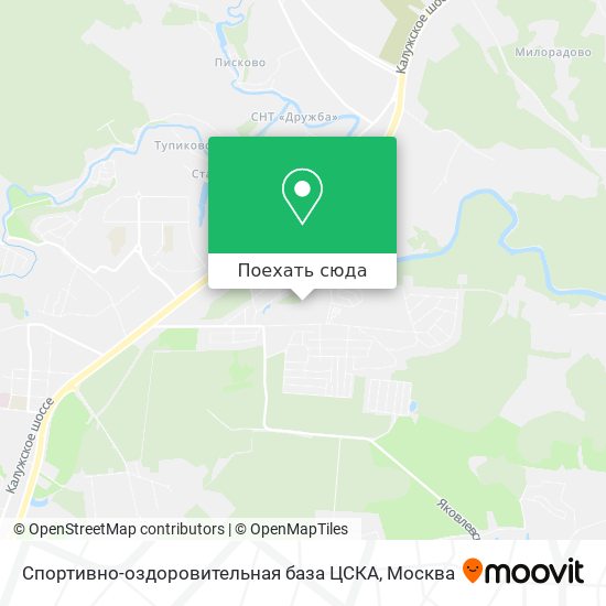 Карта Спортивно-оздоровительная база ЦСКА