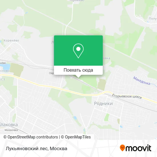 Карта Лукьяновский лес