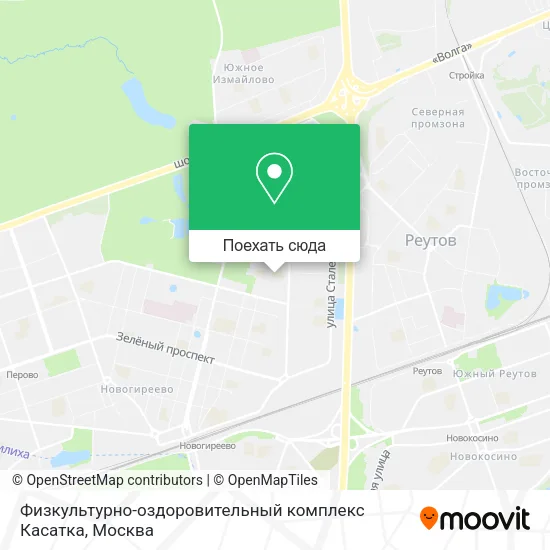 Карта Физкультурно-оздоровительный комплекс Касатка