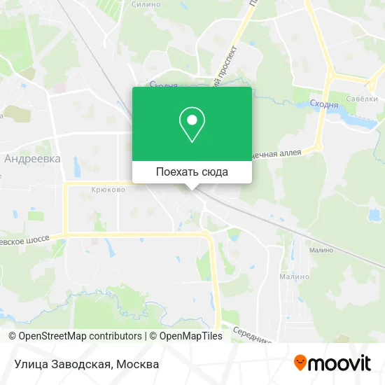 Карта Улица Заводская