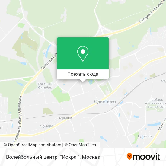 Карта Волейбольный центр ""Искра""