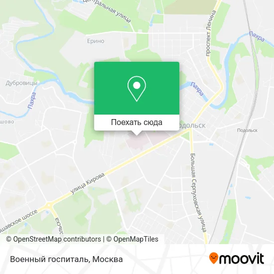 Карта Военный госпиталь
