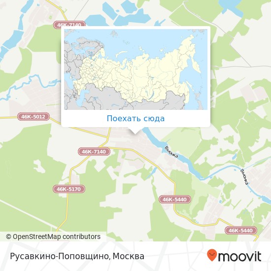 Карта Русавкино-Поповщино