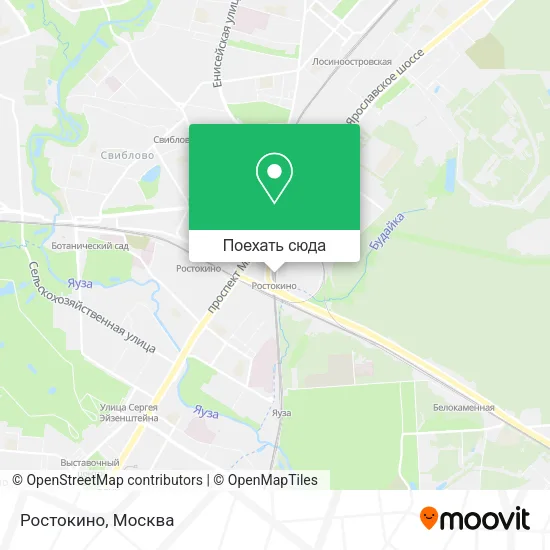 Карта Ростокино