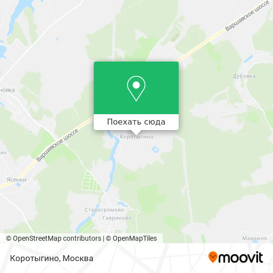 Карта Коротыгино