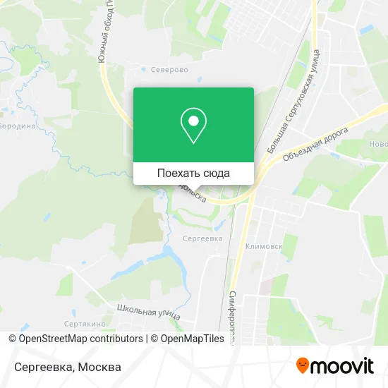 Карта Сергеевка
