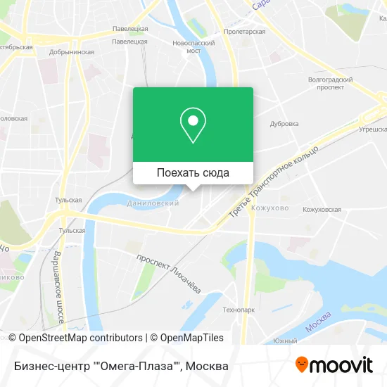 Карта Бизнес-центр ""Омега-Плаза""