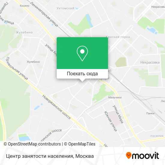 Карта Центр занятости населения