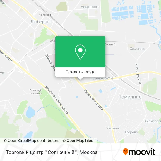 Карта Торговый центр ""Солнечный""