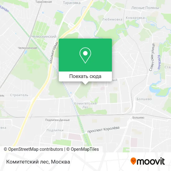 Карта Комитетский лес