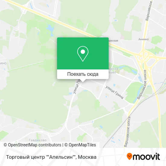 Карта Торговый центр ""Апельсин""