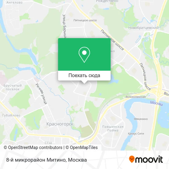 Карта 8-й микрорайон Митино