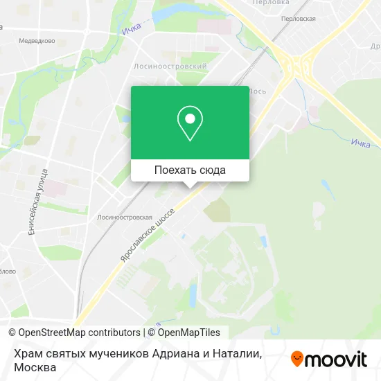 Карта Храм святых мучеников Адриана и Наталии