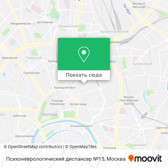Карта Психоневрологический диспансер №15