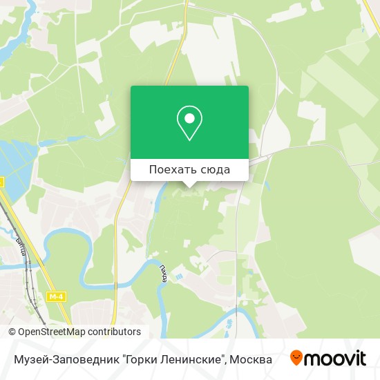 Карта Музей-Заповедник "Горки Ленинские"