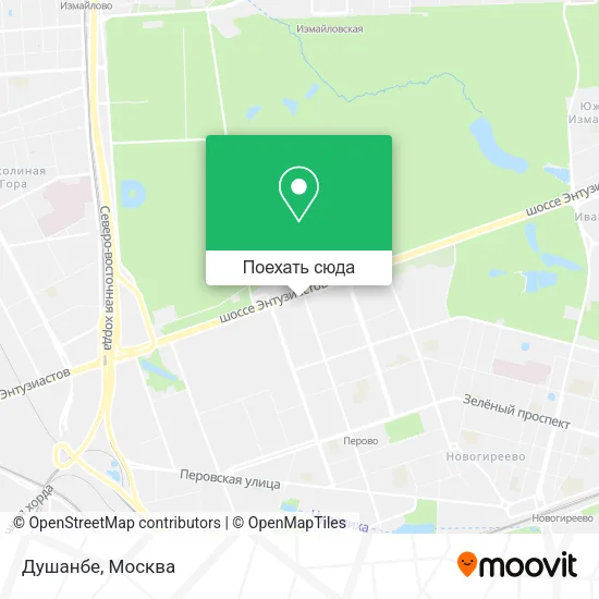 Карта Душанбе