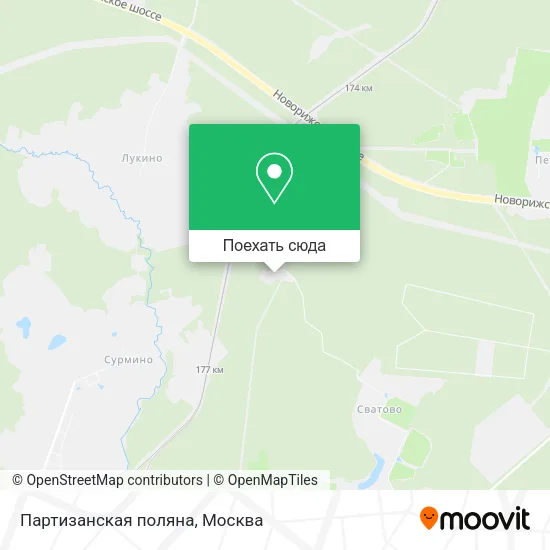 Карта Партизанская поляна