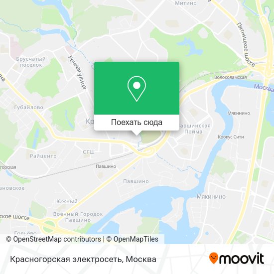 Карта Красногорская электросеть