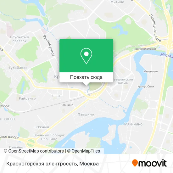 Карта Красногорская электросеть