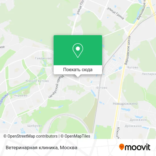 Карта Ветеринарная клиника