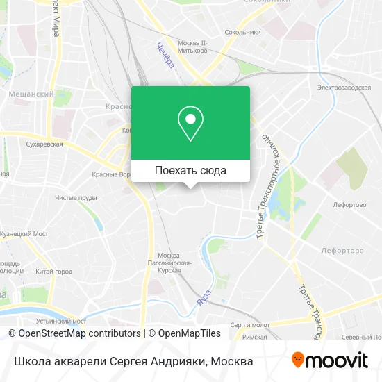 Карта Школа акварели Сергея Андрияки