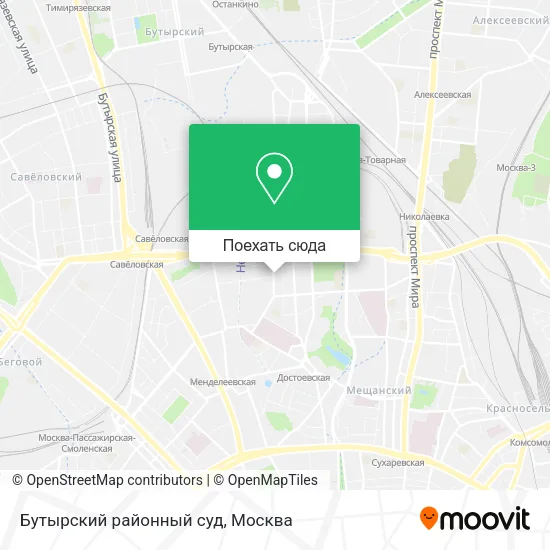 Карта Бутырский районный суд