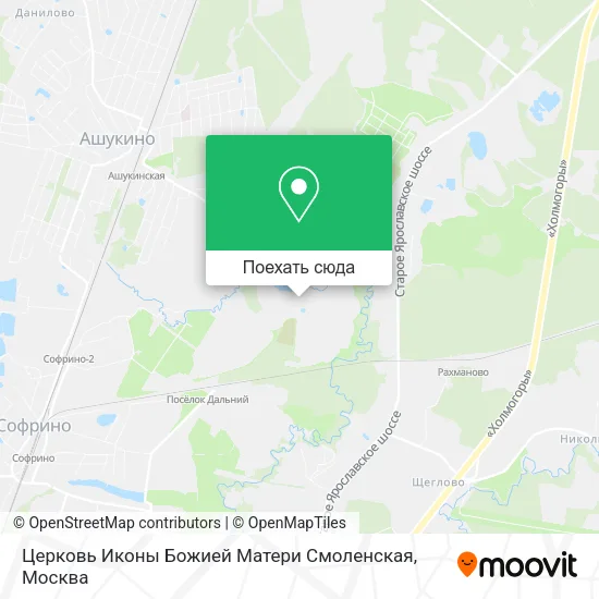 Карта Церковь Иконы Божией Матери Смоленская