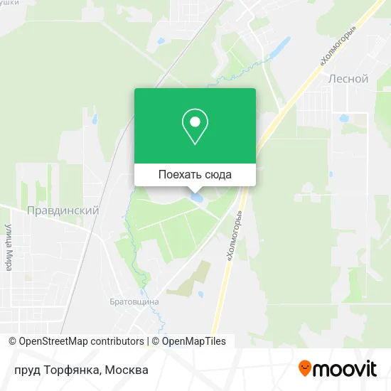 Карта пруд Торфянка