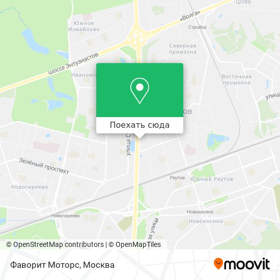Карта Фаворит Моторс